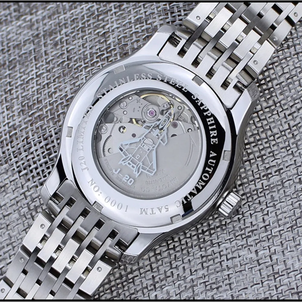 Unisex Luxury Waterproof Luminous Automatic Mechanical Wristwatch