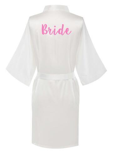 White Wedding Nightgowns - Letter Robe