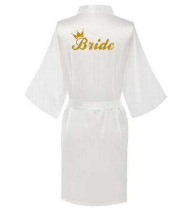 White Wedding Nightgowns - Letter Robe