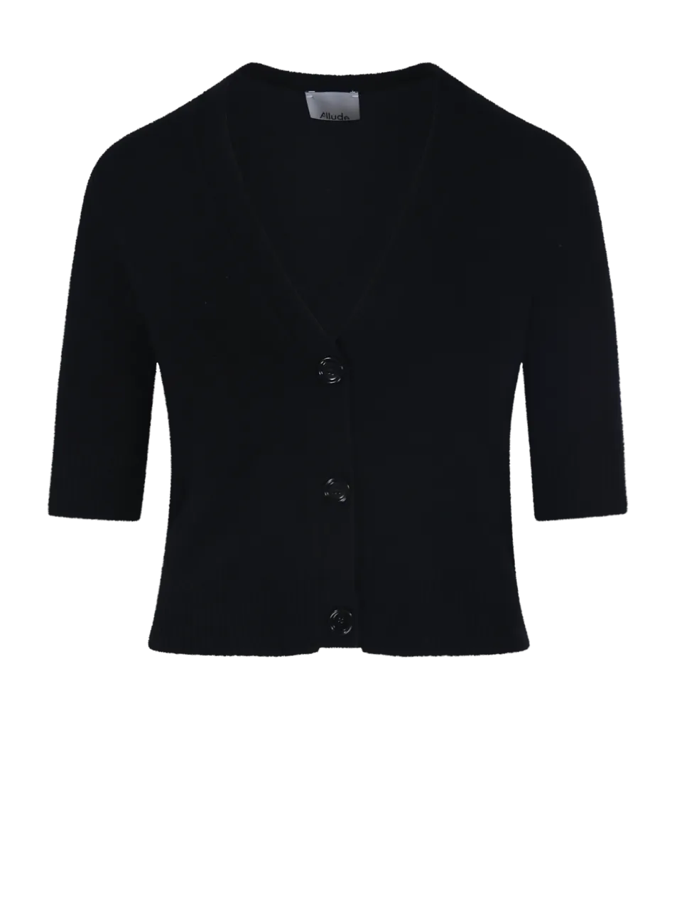 WOMAN ALLUDE BLACK CASHMERE CARDIGAN