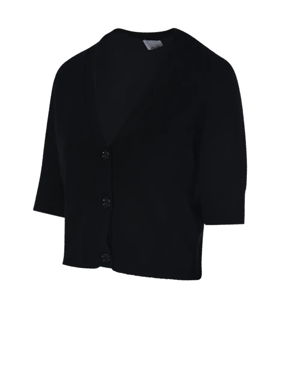 WOMAN ALLUDE BLACK CASHMERE CARDIGAN